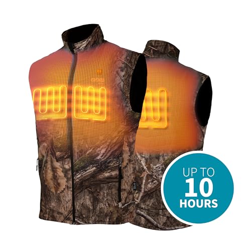 Colorado Men's Camo Heated Vest - 10 Hours of Heat | 3 Heat Settings| Battery and Charging Cable Included2