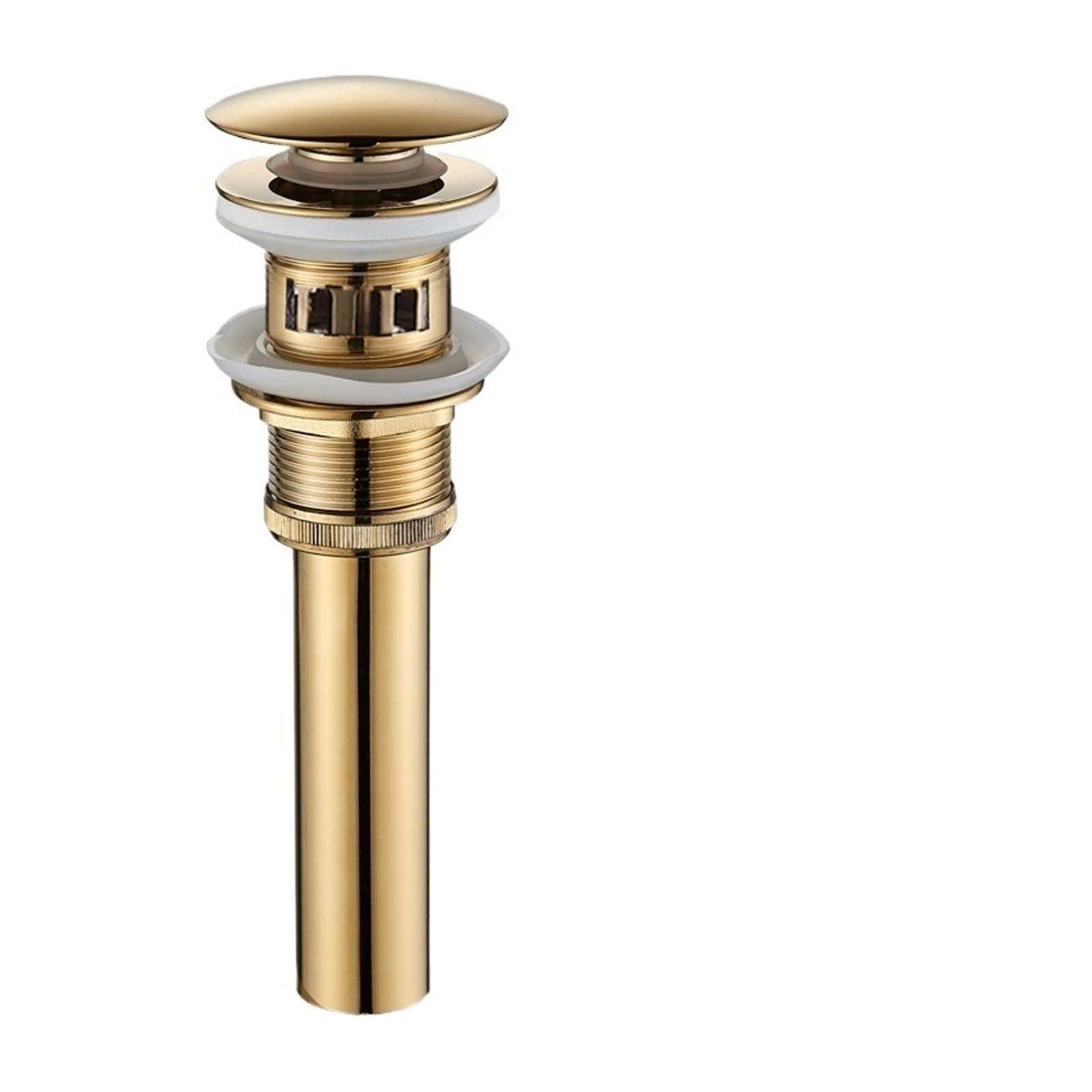 Pop Up Clack, Sink Plug Replacement Pop Up Drain Stopper Multicolor(Gold W Overflow a)