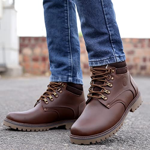 Image of Bacca Bucci Men Leather Hiking Boot