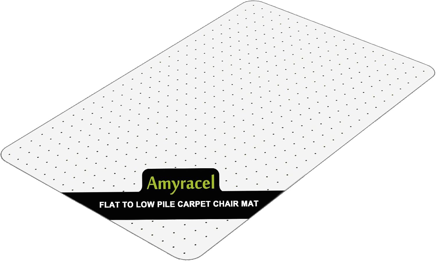 Amyracel Office Chair Mat for Carpet, 30” x 48” Studded Desk Chair Floor Mat for Low Pile Carpeted Floors, Clear Carpet Protector Mat for Office Chair
