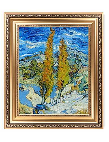 IPIC-The Poplars at Saint-Remy (1889). Van Gogh Art Reproduction. Giclee
