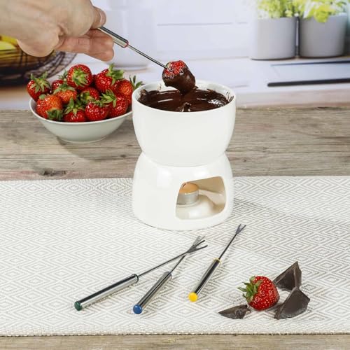 Schokoladen Fondue Schoko Fondue Set Schokoladenfondue Schokofondue Tasse Fondueset Teelicht Klein Mini Wichtelgeschenke für Frauen Männer 4 Personen Schokolade Schmelzen Keramik Schoko & Käsefondue Schokoladen Fondue Schoko Fondue Set Schokoladenfondue Schokofondue Tasse Fondueset Teelicht Klein Mini Wichtelgeschenke für Frauen Männer 4 Personen Schokolade Schmelzen Keramik Schoko & Käsefondue