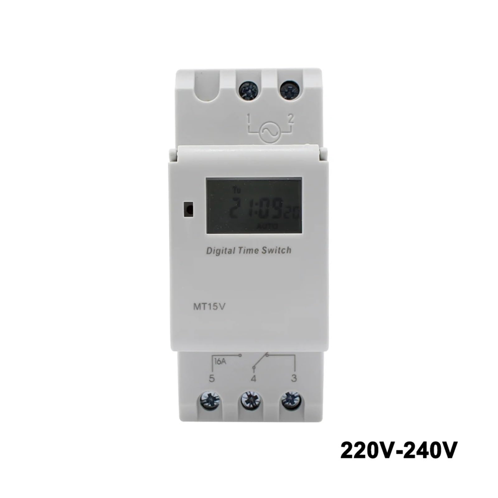 Relè Timer programmabile LCD settimanale 16A 220VAC Interruttore Timer Digitale Montato su Guida DIN