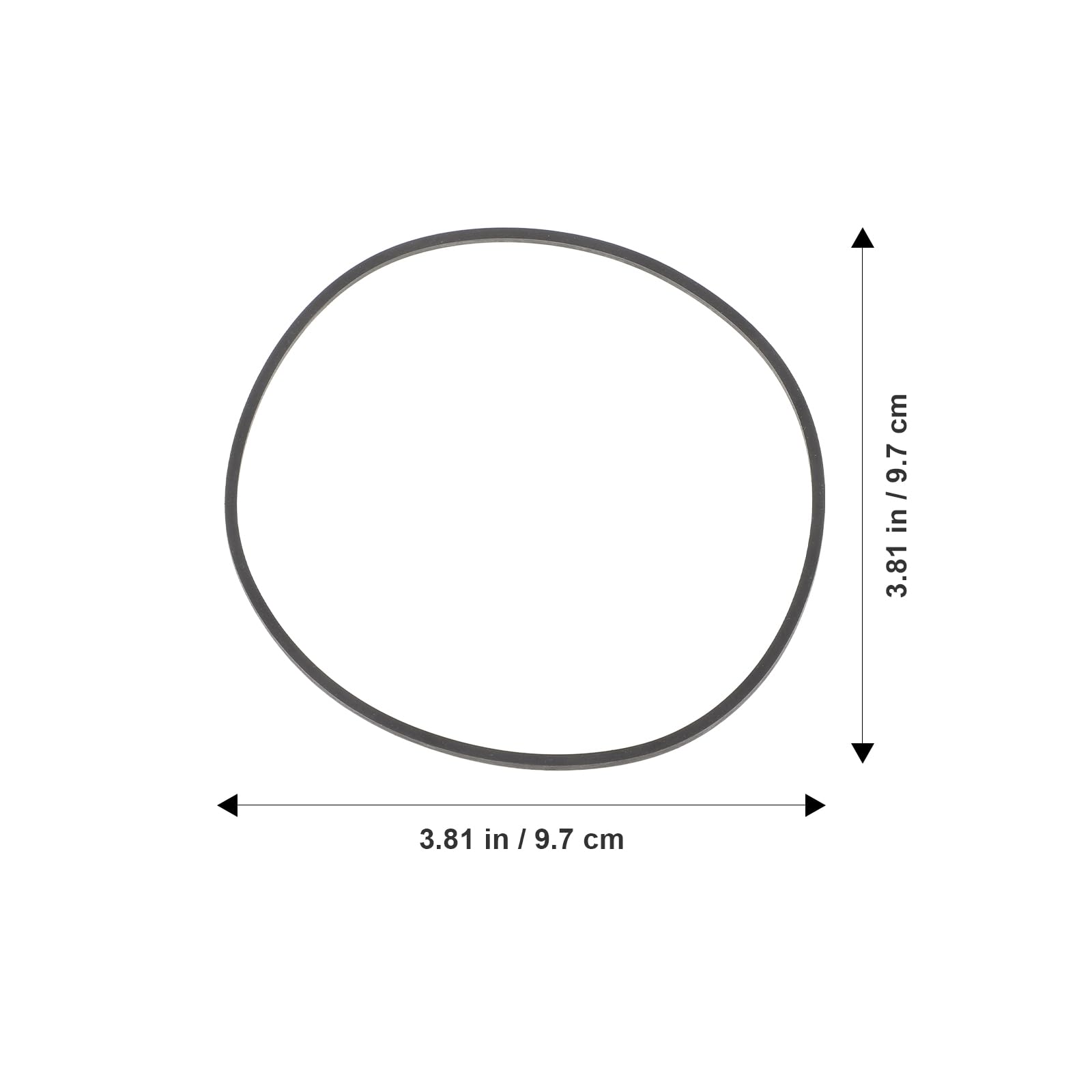 Abaodam 20pcs Cassette Belt Replacement Cassette Player Belts 2mm Square Rubber