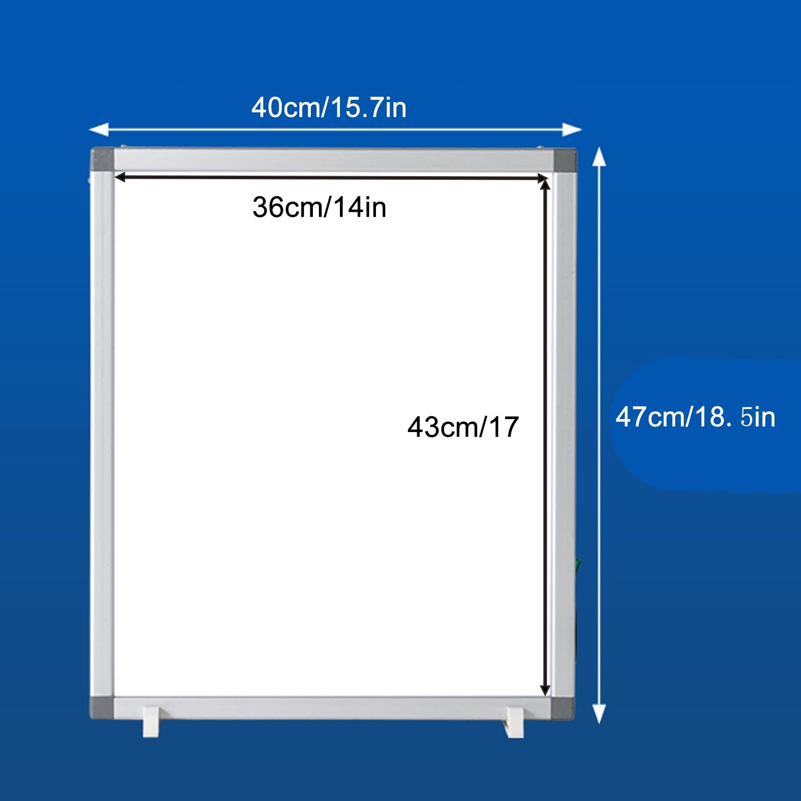 Illuminatore per Pellicole a Raggi X Led Schermo Radiografico Ultrasottile 6,5 cm Staffa Cliniche Ospedaliere 40x47x6,5cm