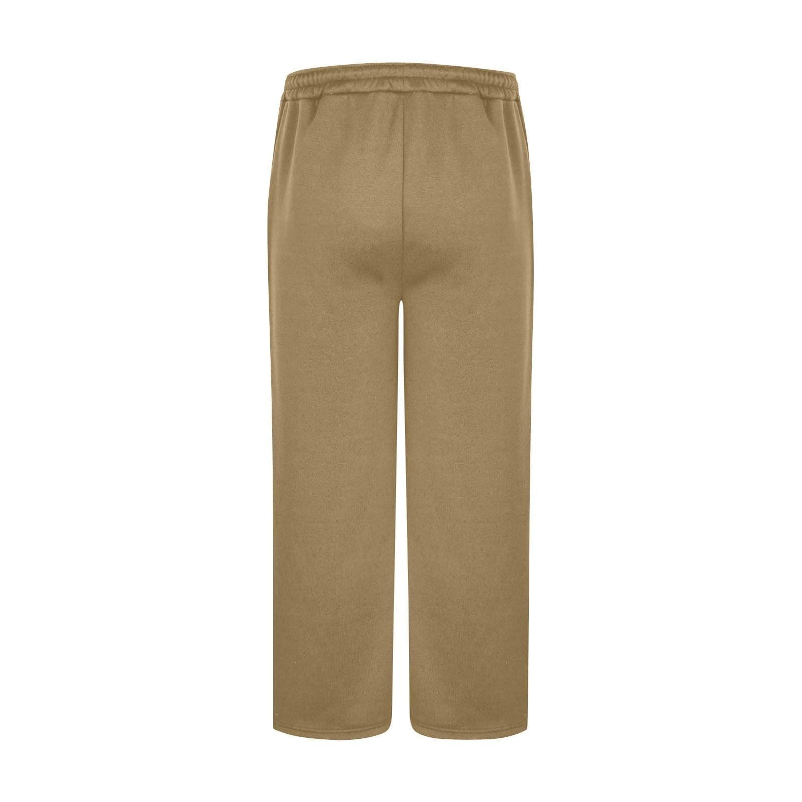 Męskie spodnie joggersy workowate spodnie dresowe luźne elastyczne spodnie dresowe Y2K Spodnie dresowe Vida Fitness Yoga Streetwear (Khaki, L)