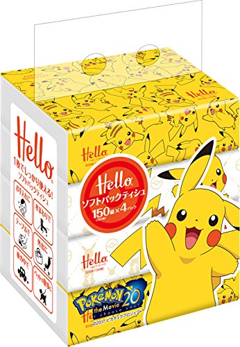 Amazon Co Jp ハロー 42 ポケモン ソフトパックティシュミニ 2枚重ね 150組 4個1パック X24パック入 箱売り ドラッグストア