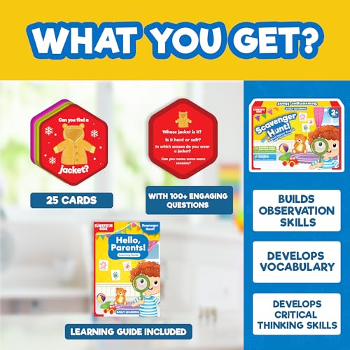 Image of EINSTEIN BOX Scavenger Hunt Game 2-5 Years Old | Toys & Gifts for Boys & Girls Ages 2-5 Years| Games | Birthday Gifts Ideas | Learning & Education Toys|