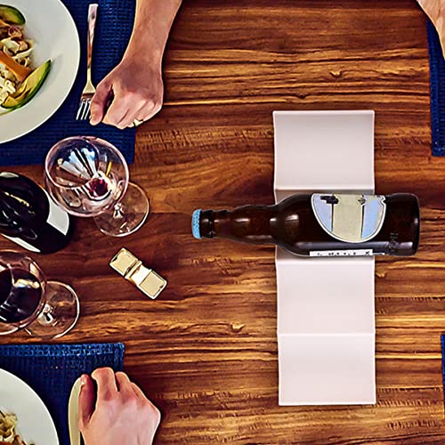 Soporte para botellas de vino estilo europeo apilable 4 piezas miniatura 3