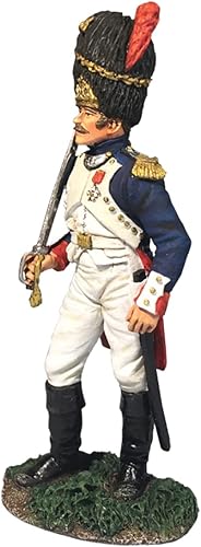 W. Britain's Napoleonic French 36160 Oficial de la Compañía de la Guardia Francesa 1:30 Escala Peltre