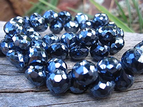 Spinel noir perles facettées AAA oignon pour remplacer les pierres ternes
