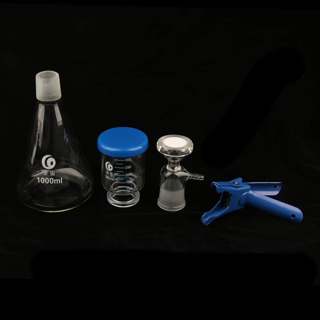 Nueva unidad de filtrado de laboratorio de aparato de filtración de 1000 ml con embudo y abrazadera