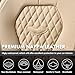 Coverado Automotive Seat Covers, Car Seat Covers Full Set, Beige Car Seat Cover, Car Seat Cushion Waterproof, Front Seats Back Seat Covers, Car Seat Protector Universal Fit Most Cars