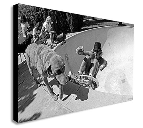 Dogtown Z Boys Skateboarding Canvas Wall Art Framed Print