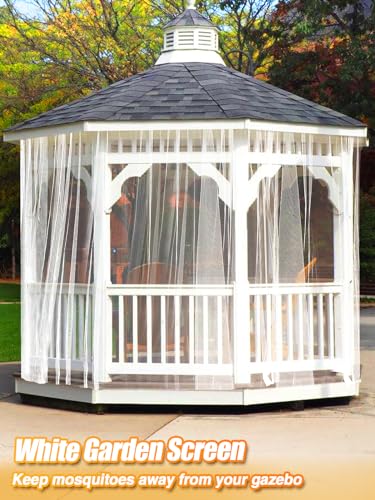 Image of 40x10ft Ultra-fine Mesh Mosquito Net, Patio Screen Netting, 1Pc White