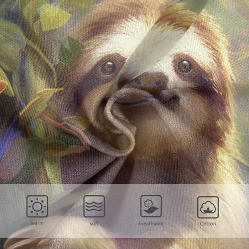 Girls Underwear Soft Cotton Sloth Kids Panties in Sizes 2/3t, 4t, 5t, 6 and 83