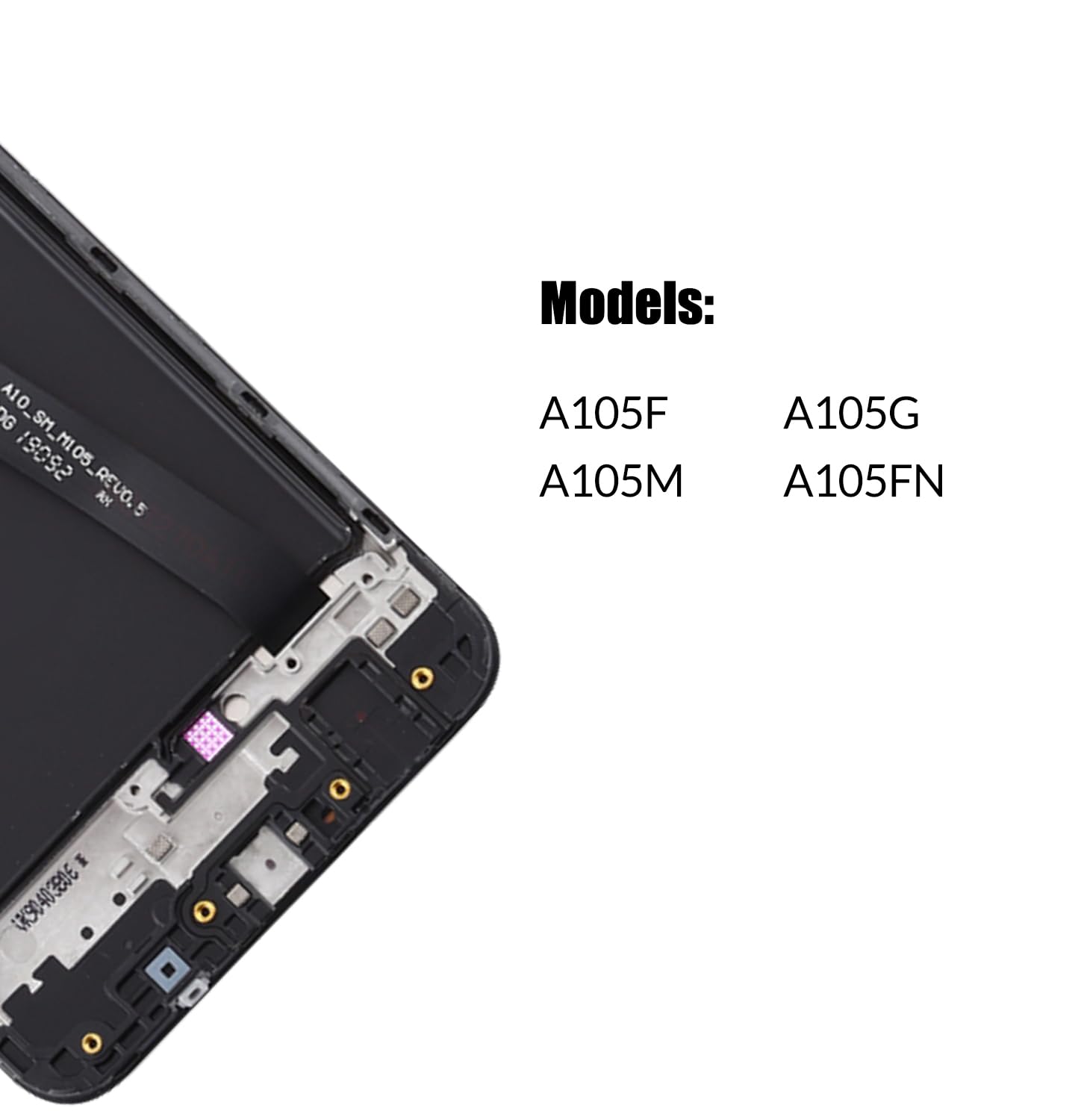 Replacement for Samsung Galaxy A10 LCD Screen with Frame for Samsung SM-A105F A105G A105M A105FN Screen Touch Digitizer Assembly LCD Display with Repair kit