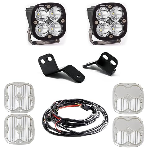 Baja Designs Squadron Pro LED A-Pillar Light Kit for Textron Wildcat XX 2018-22 UTV (Driving/Combo; Clear)
