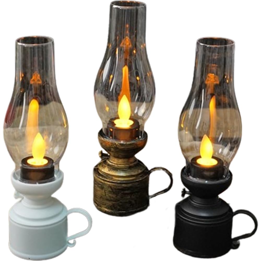 Amazon.co.jp : LEDヴィンテージ灯油ランプ電子スイング
