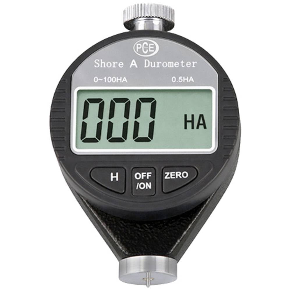 Durómetro digital / Durómetro / Shore A / Probador de dureza para medir la dureza Shore A de polímeros, elastómeros y cauchos / Rango de medición: 0 - 100ha PCE Instruments PCE-DD-A