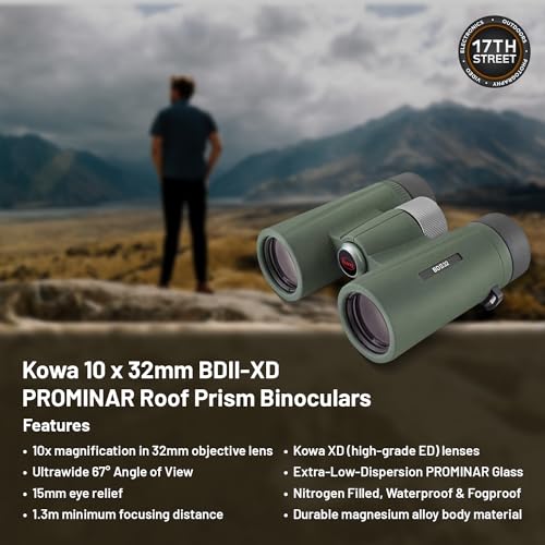 Binoculares Kowa BD II XD 10x32mm PROMINAR Roof Prism miniatura 3