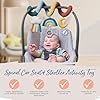 Itzy Ritzy Spiral Car Seat & Stroller Activity Toy - Stroller & Car Seat Toys for Ages 0 Months and Up - Hanging Toys Include Clinking Rings, Mirror and Textured Ribbons (Rainbow) #2