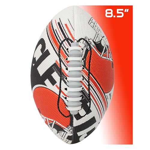 Image of Franklin Sports NFL Team Mini Footballs - Youth 8.5 inch Official NFL Licensed Football + Air Pump Set