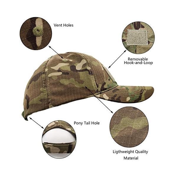 ehsbuy Camo Hüte für Männer mit Kühlung Halsgamasche Baseballmützen Gesichtsschal Maske Armee Taktische Militärmütze… – Bild 5