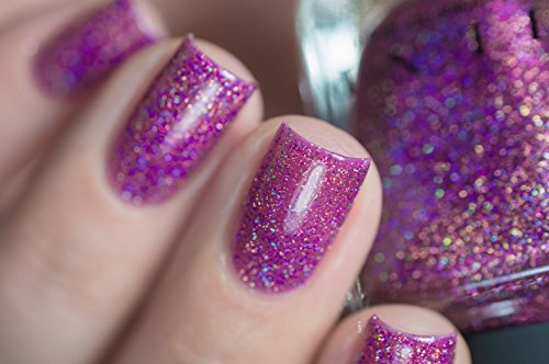 Image of ILNP Valerie - Mulberry Holographic Sheer Jelly Nail Polish
