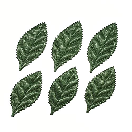 Image of YYCRAFT Pack of 80 Padded 2-Faced Satin Velvet Leaf Appliques /Craft