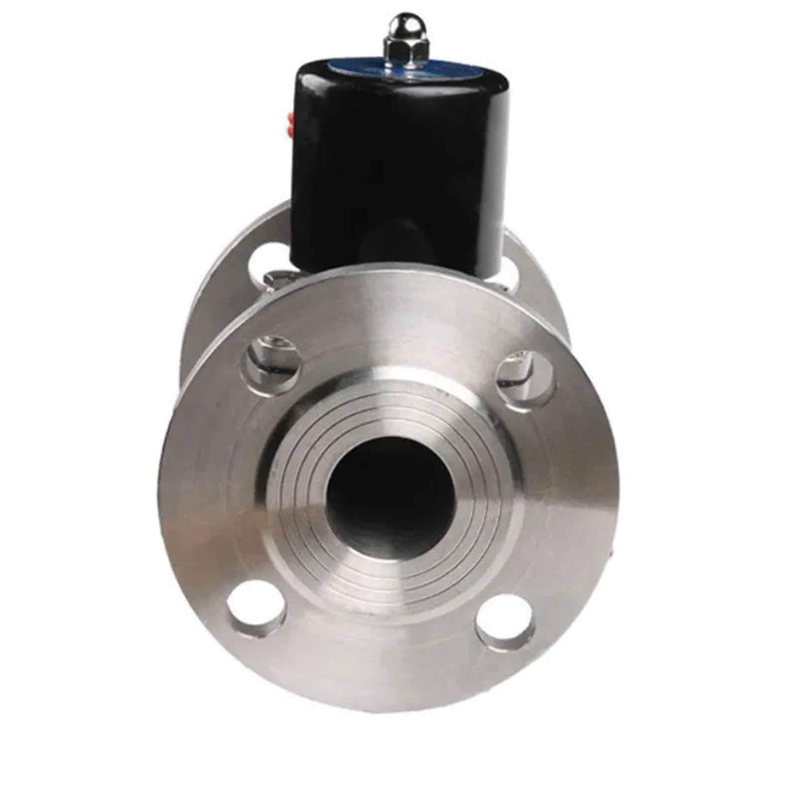 Huuoqiwy Dn15 Stainless Steel Normally Closed Flange Solenoid Valve -40 Ac220v Dc24v 9Way Stainless Steel Flange Connection Solenoid(,Ac220v)
