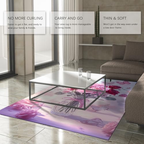 Tapis antidérapant lavable grand format 200x300cm poils courts - 4