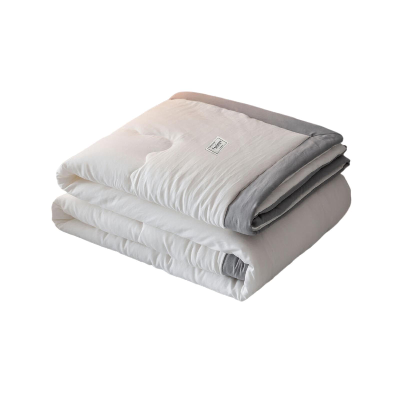 Edredón de color liso transpirable para no sudar en la cama