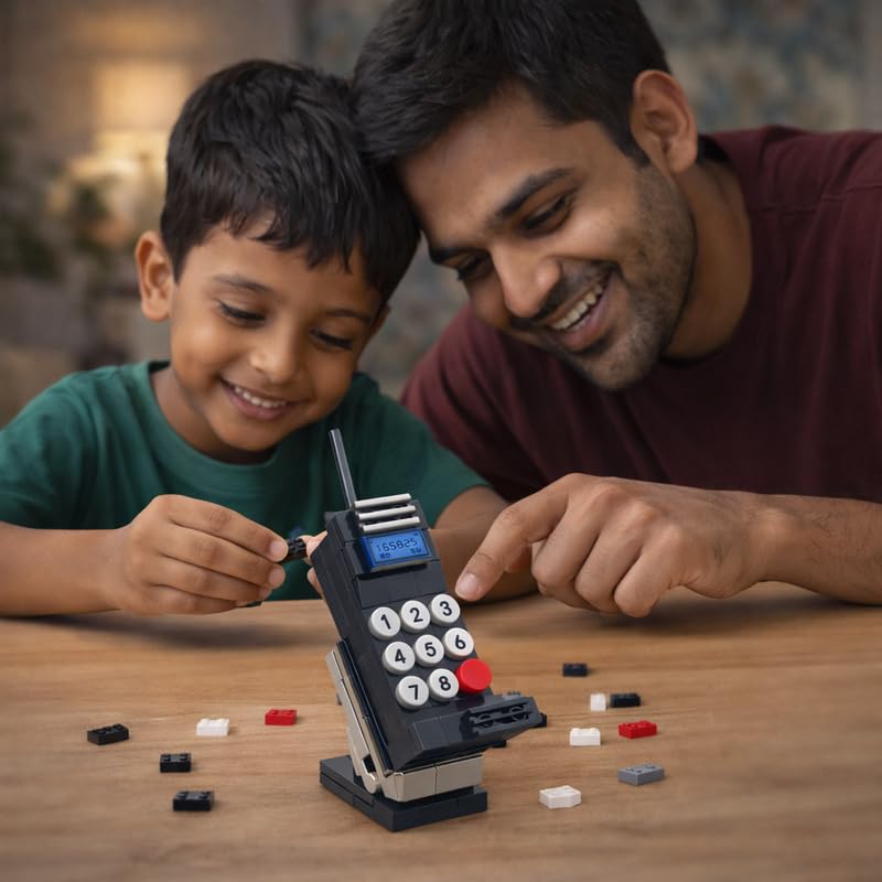 Image of STEM Home Appliance Mobile Phone Building Blocks Set (99 Pcs) | DIY Kitchen & Pretend Play Toy for Kids 6+ Years (Boys & Girls) | Educational Role Play Creativity Toy
