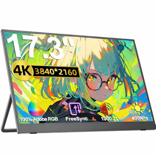 Amazon.co.jp: UPERFECT モバイルモニター 17.3インチ 4K QLED 3840