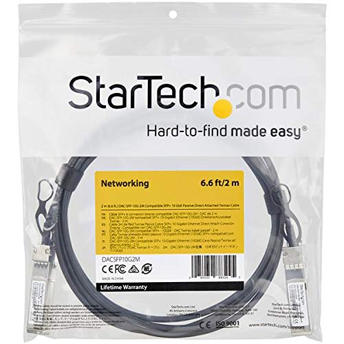 StarTech.comSFP＋10ギガビット イーサネットTwinaxケーブル MSA Uncoded Compatible 3m 10G SFP+ to SFP+ Direct Attach