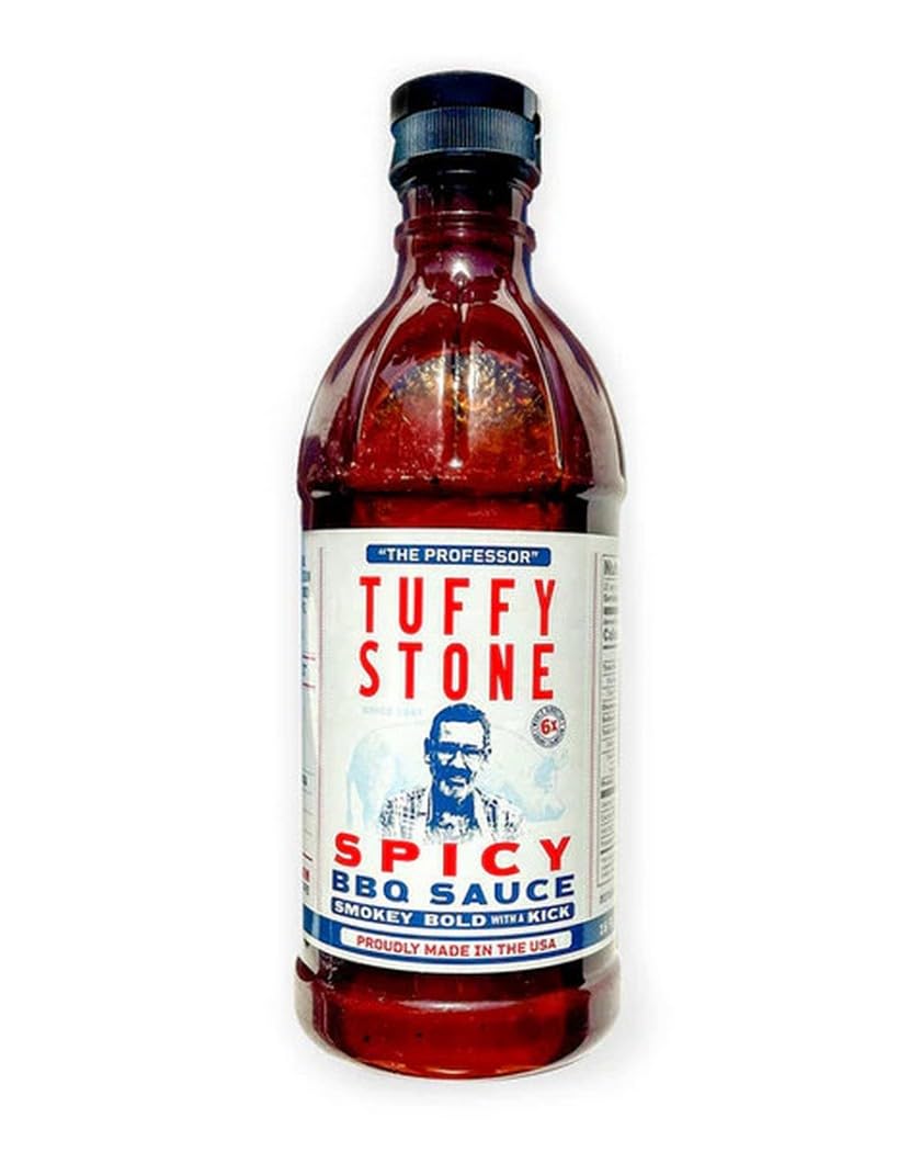 Spicy BBQ Sauce | Tuffy Stone 6x World Barbecue Grand Champion I Smoky, Hot, and Tangy I All-Purpose BBQ Sauce Perfect for Smoked Meats I 16 oz bottle