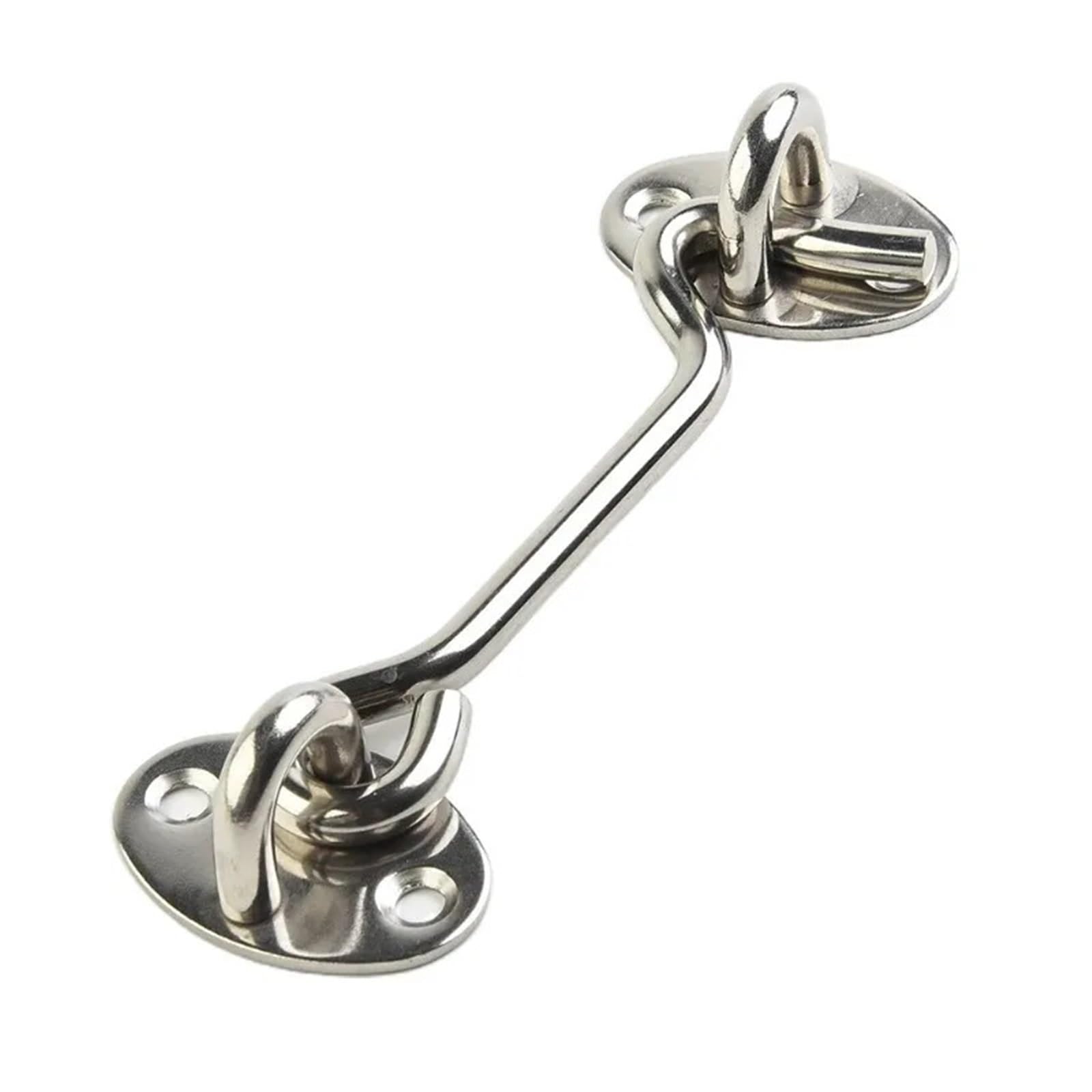 4pcs Heavy Duty Stainless Steel Door Catch with Eye Latch for Securely Holding Gates and Doors Open for Gardens and Garages for Wooden Doors,Windows(3inch)