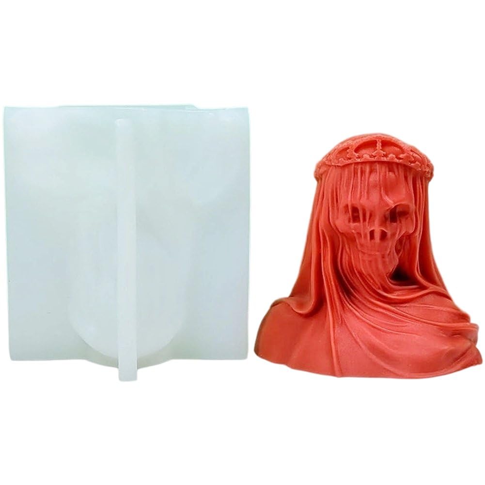 Moules à savon en silicone crâne et chocolat pour décoration