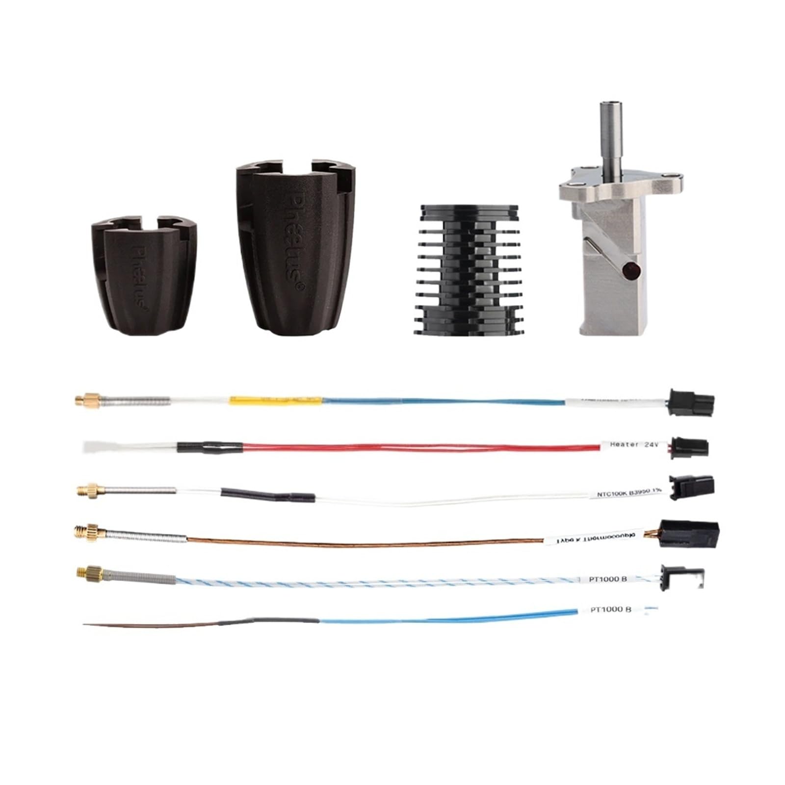 Zestaw grzejnika ceramicznego V2 HeatBlock K500 termopara M4 104GT-2 100K 3950 PT1000 dla HOTEND V2.0(K500 M4)