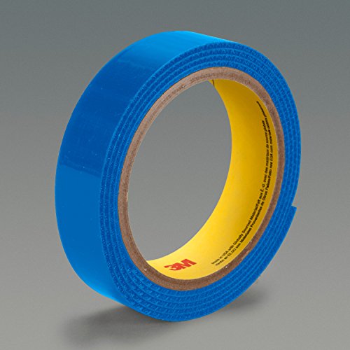 3M 75927 Fastener SJ3402 Hook Electric, 1" x 50 yd. 0.15" Engaged Thickness, Nylon, Electric Blue