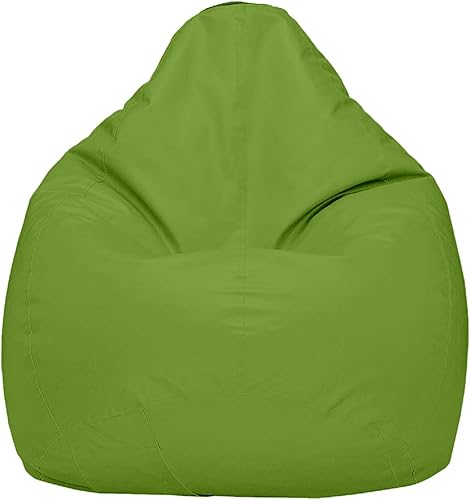 Ample Decor Funda para puf (relleno no incluido), almacenamiento de juguetes de felpa de piel sintética suave, construcción duradera, cremallera