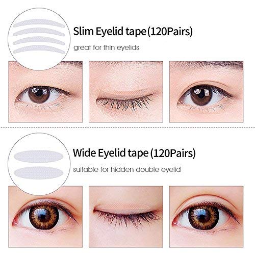 240 Pairs Invisible Double Eyelid Tape Stickers, Instant Eyelid Lift