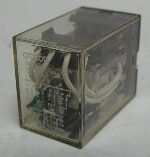 IDEC RJ22S-C-A120 Slim Power Relay, Locking and Release ON SJ SOCKETS, Blade TERMINALS, 120 VAC, DPDT Contact, RJ Series, BIFURCATED Contacts