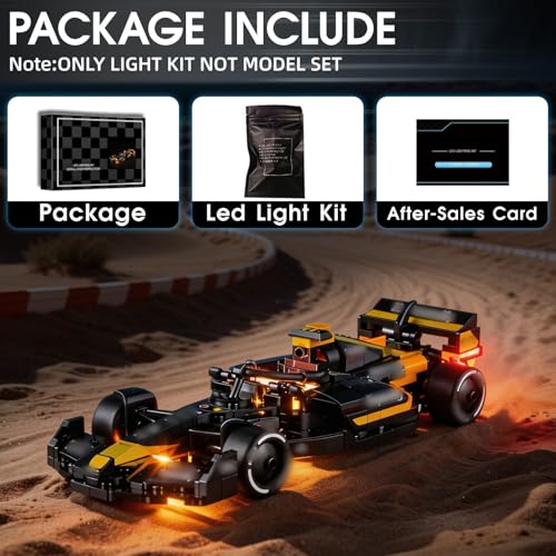 Image of LED Light for Lego 77252 APXGP Team Race Car from F1 The Movie Set, Light Kit Compatible with Lego 77252 Building Blocks Model, Not Included The Model Set