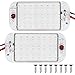 Luci da Tetto per Interni Auto,2Pcs 48 LED Luci Led Interni Auto,12-85V Led Auto Interni con Nastro Biadesivo e Viti,Luci Led Interni Auto per Auto/Camper/Armadi/Campeggio/Camere da Letto,Bianco