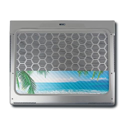 Image of MightySkins Carbon Fiber Skin Compatible With Alienware X16 R1 (2023) Full Wrap Kit - Pristine Beach | Protective Durable Textured Carbon Fiber Finish | Easy To Apply & Change Styles | Made in the USA