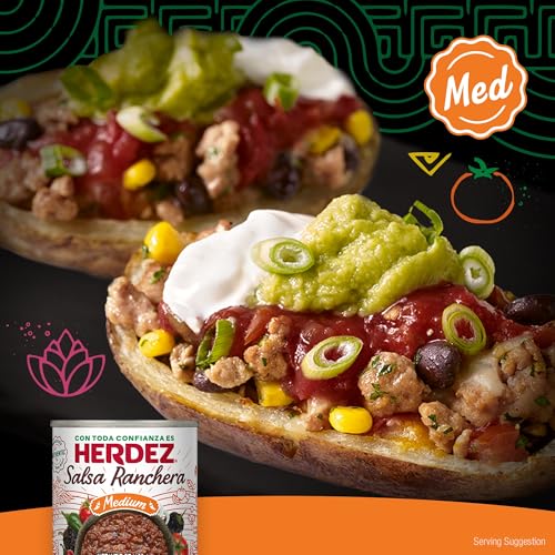 HERDEZ Ranchera Salsa, Medium, 7 oz Can (12 Pack) - image 2