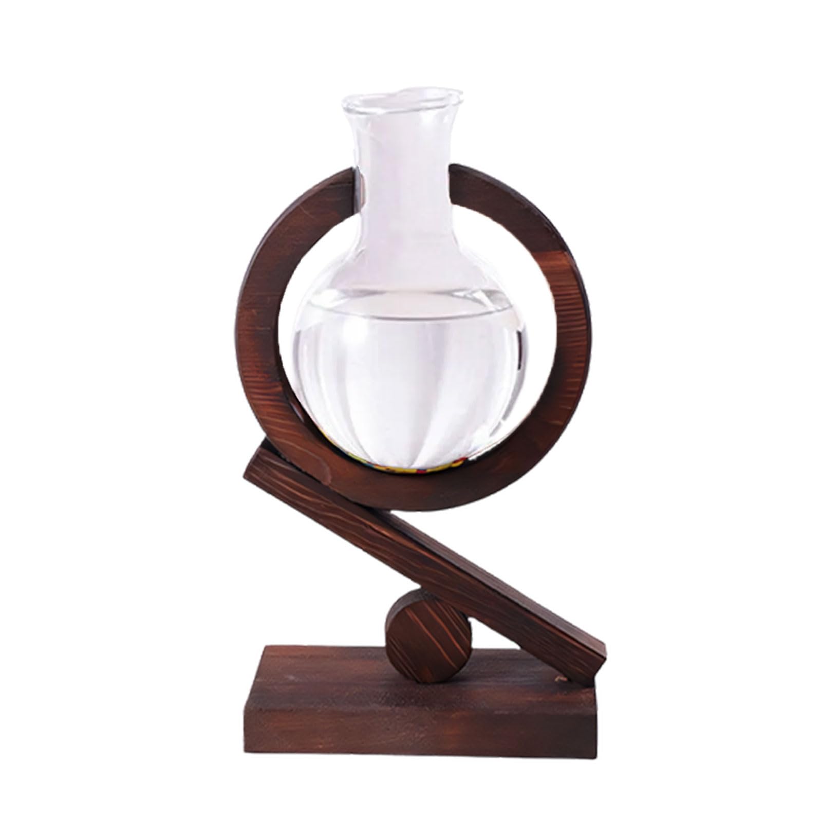 Btgghytr Wood Frame Hydroponic Planter Display Great for Tabletop Arrangement and Gardening Lovers Tabletop Plant Propagation Rack