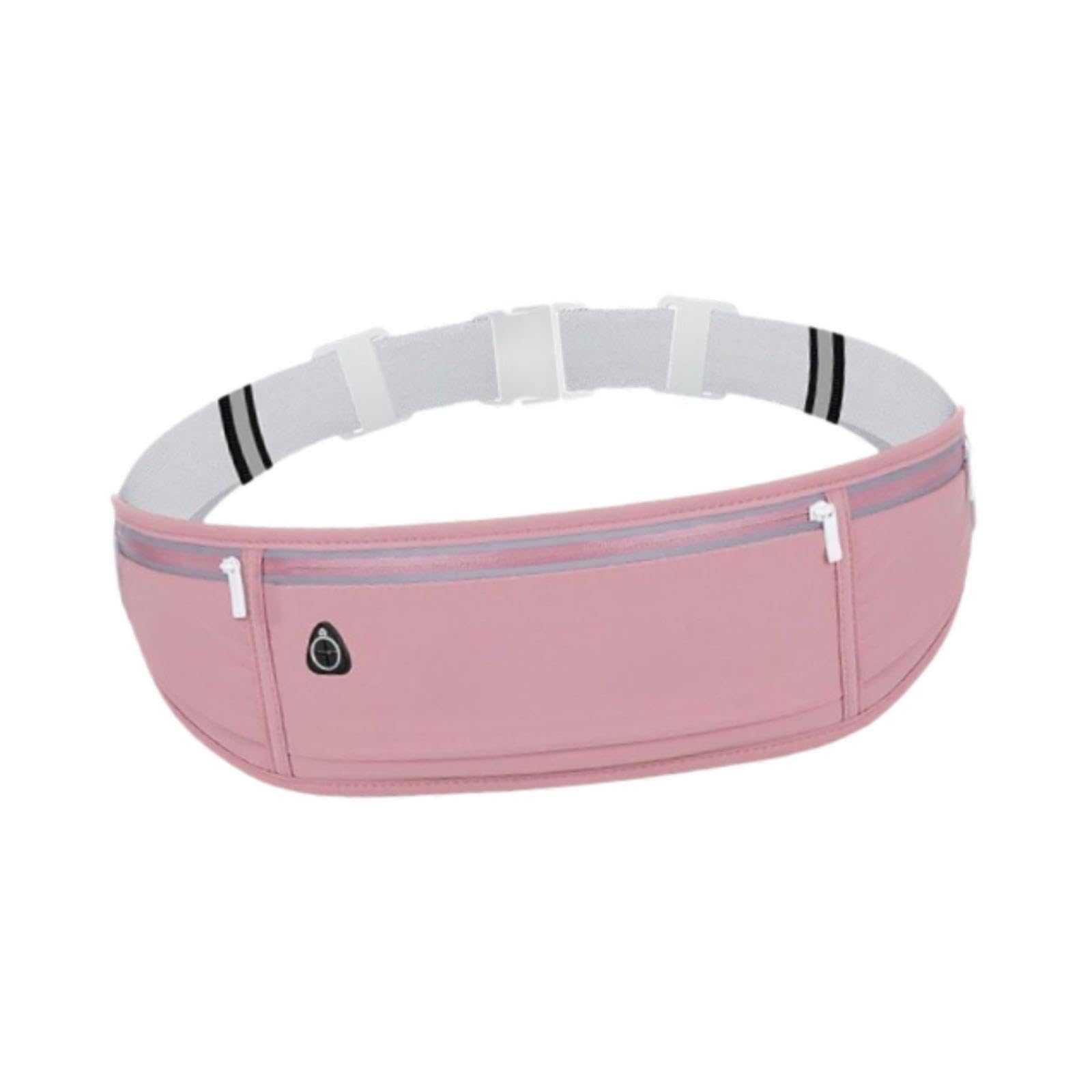 LR Decor E-Shop Running Waist Pack Polyester Casual Running Belt for Riding Hiking Traveling Pink-image-40